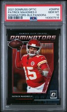2021 PANINI DONRUSS OPTIC DOMINATORS #DMPM PATRICK MAHOMES II 1/25 PSA 10