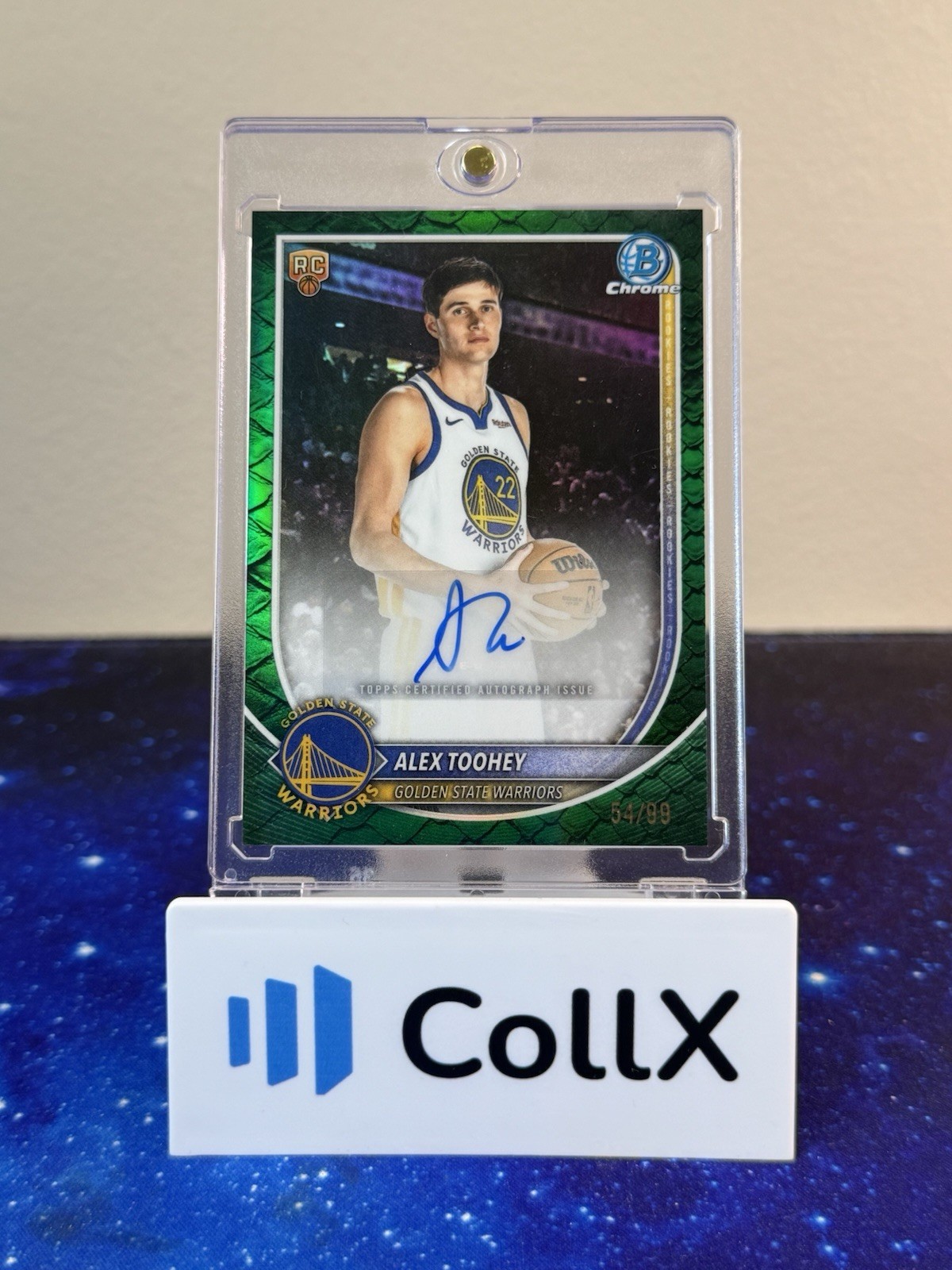 2025-26 Topps Bowman Chrome Alex Toohey Green Reptilian Auto /99 #BCA-AO