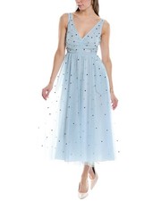 Red Valentino Midi Dress Women's Blue 40