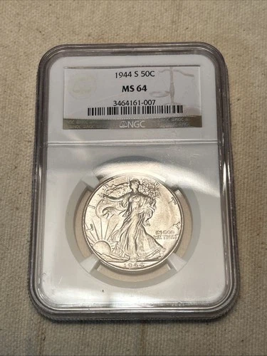 Photo of a 1944-S Walking Liberty Half Dollar from an eBay sale