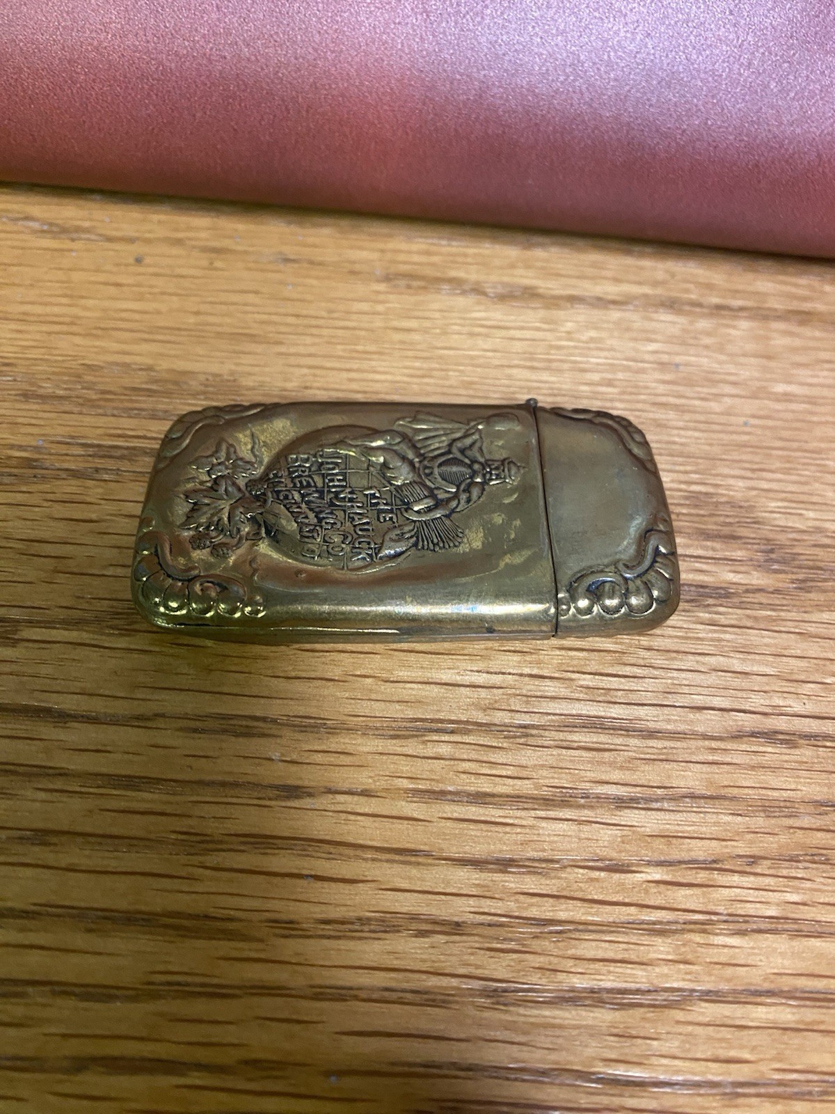 John Hauck Beer Match Safe Old Vintage 1900s Match Holder Cincinnati Oh