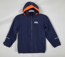 Helly Hansen Kids Shelter Jacket 2.0 Waterproof Hooded Blue Size 8