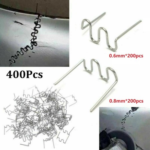 Pre-cut Wave Staples Repair Welder Set Silver 0.6/0.8mm 400Pcs Brand new - Picture 3 of 10
