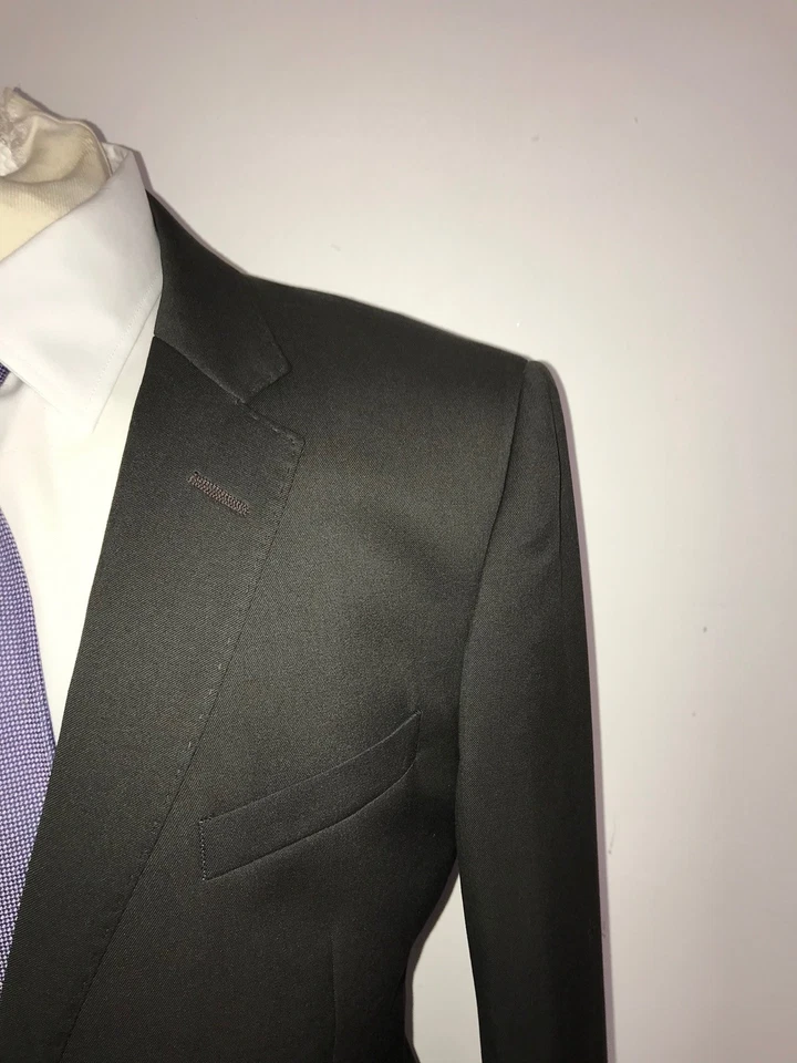 EMPORIO ARMANI David Line - Plain BROWN WOOL SUIT - 42 Reg - W36 L30 - WORN ONCE - Image 4 of 4