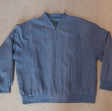 Scandia Woods Blue Zip-Up Jacket With Pintuck Detailing