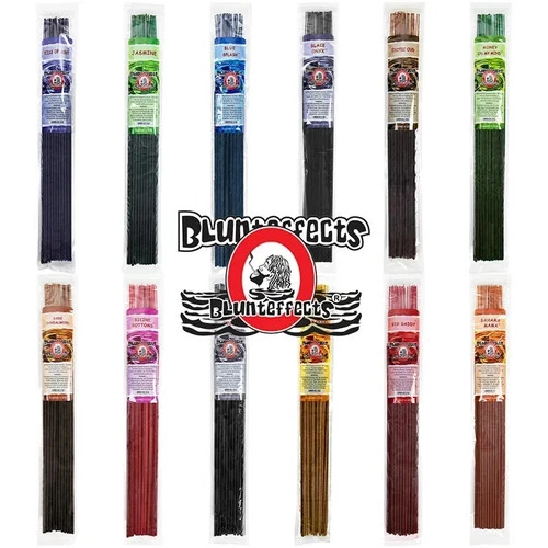 BLUNTEFFECTS 19" Jumbo Hand Dipped Incense Sticks – 30 Stick Pack – Choose Your