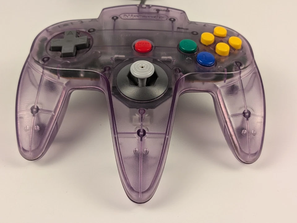 OEM Nintendo 64 N64 Atomic Purple Controller - 10/10 Tight Stick⬅️🔥TESTED - Image 4 of 4