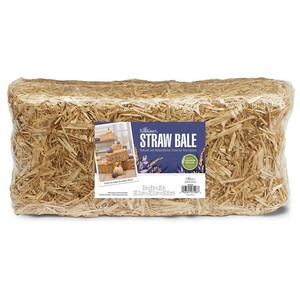 FloraCraft Decorative Straw Bale 8 Inch x 8 Inch x 20 Inch Natural