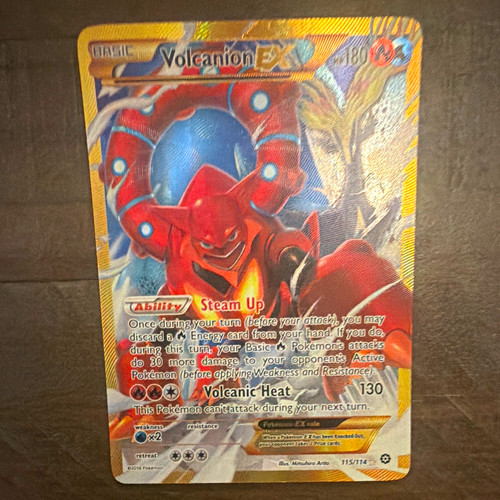 The Pokémon Company Volcanion EX Holo 115/114 Steam Siege Secret EN