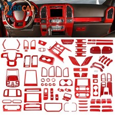 Red Full Interior Trim Exterior Cover Kit For Ford F150 2015-2020 Accessories Red Full Interior Trim Exterior Cover Kit For Ford F150 2015-2020 Accessories
