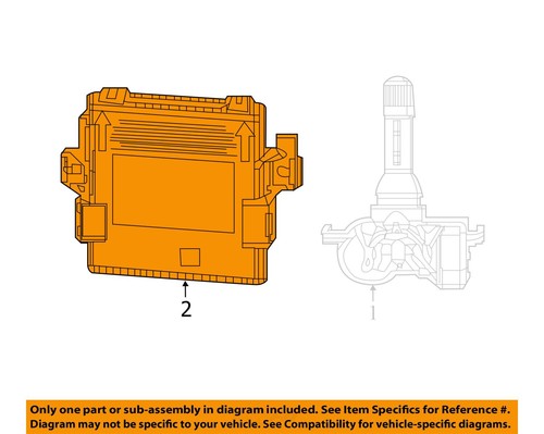 Chassis ECM Suspension TPMS Fits 17-19 COMPASS 2602171 - Picture 3 of 14