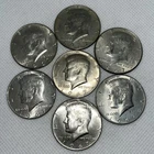 Silver Kennedy Half Dollars 1967 Silver Coins Lot Of 7 Beautiful Coins