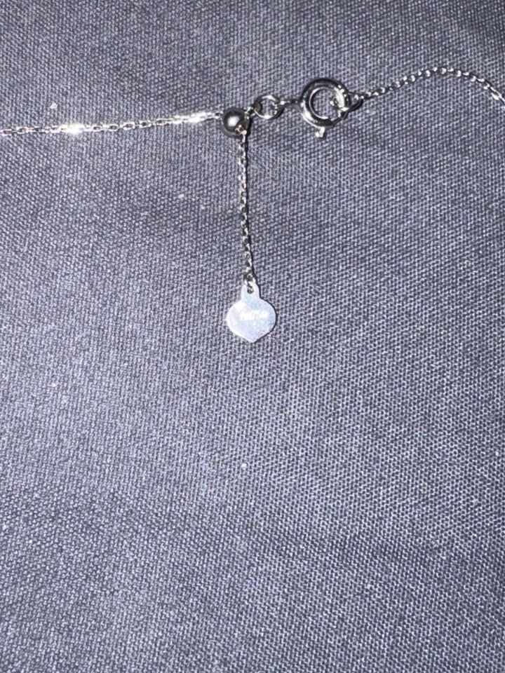 Collier Diamant Or Blanc - Photo 3/4