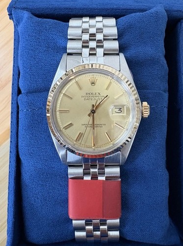 Rolex Datejust 36mm Champagne Dial Steel Jubilee 1601 - 1973
