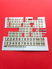 NEW FMR FOX TRANSFERS F320 BR Railfreight TOPS Loco Numbering Black Decals Sheet