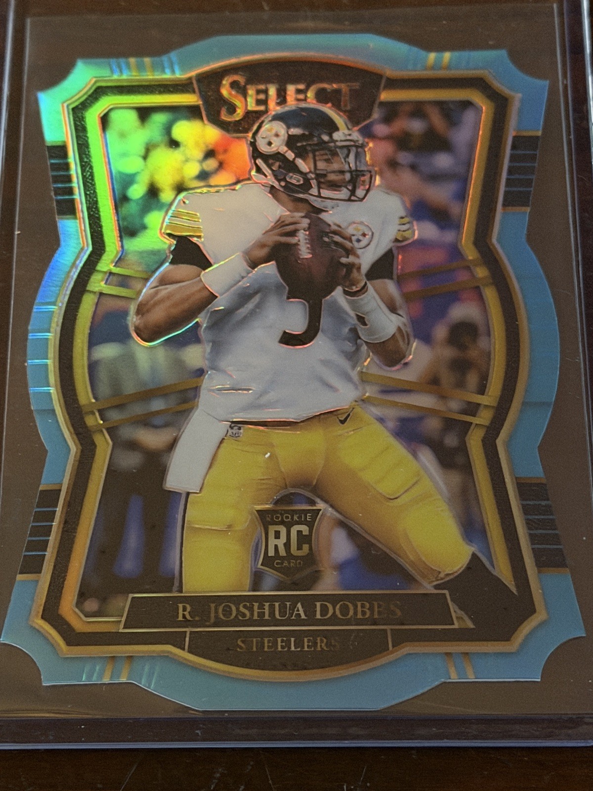 2017 Panini Select - Joshua Dobbs #161 Light Blue Die Cut Prizm /99 RC Steelers