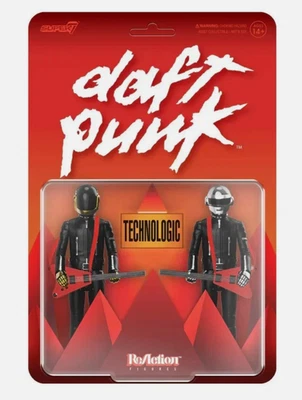 SUPER7 Daft Punk Reaction Figures Wave 1 TwinPack Human After All Super 7 New + Sealed