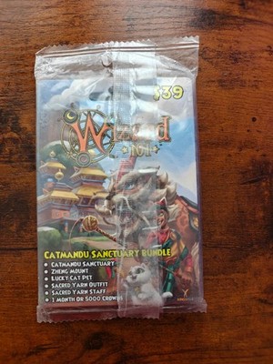 1Pk (10 Cards) wizard101 Catmandu Sanctuary Bundle- Brand New Sealed-Rare Bundle
