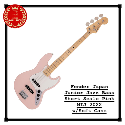 さ*や様 Fender MIJ Junior Collection Jazzma Fender Japan Junior Jazz Bass Short Scale Pink MIJ 2022 w/Soft