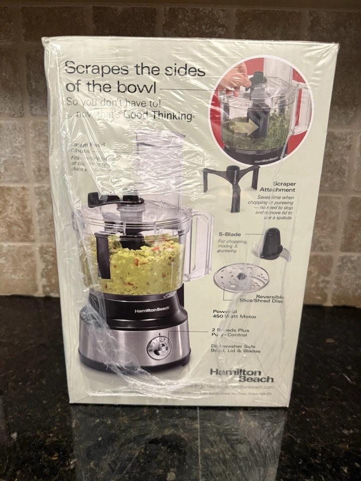 NEW Hamilton Beach 10 Cup Food Processor Chopping Blade Shred Disc Bowl Scraper - Image 4 of 4