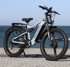 Electric Bike 26" Fat Tyre E-Mountain Bike 2000W 48V 17.5Ah Dual Motor US Stock