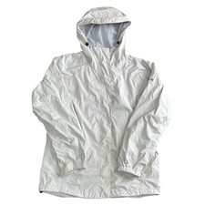 Columbia Titanium Jacket Omni-Tech Waterproof Rain Cream Womens Large