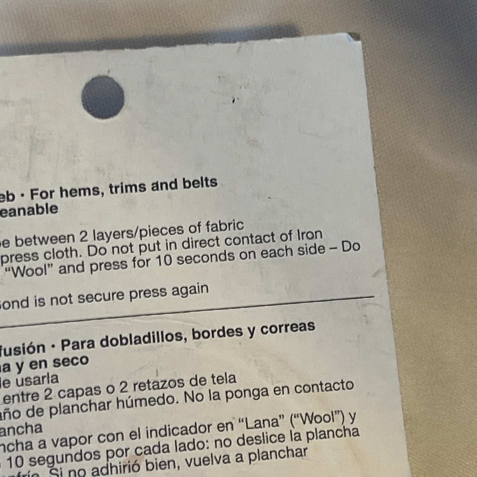 Prym Consumer USA Iron 15 YD Hem Tape White Iron On 5/8’’ NO Sew Repair