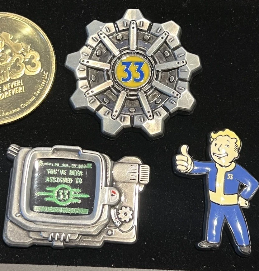 FallOut pin set Universal Studios Hollywood Exclusive Halloween horror nights - Image 2 of 2