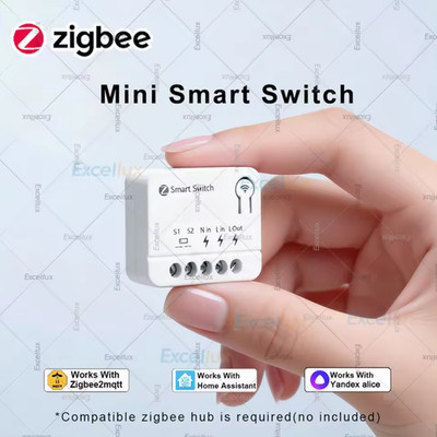 10A Mini Zigbee Smart Switch Modul DIY Beleuchtung Relais Unterbrecher Intelligent Life
