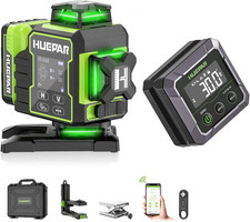 W04CG 360° Self-Leveling Laser Level with Digital Angle Finder & Gauge Tool