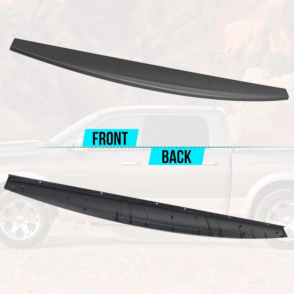 Tampa de moldura de spoiler tampa de caçamba para 2009-2019 Dodge Ram 1500, para 2010-2018 Dodge Ra - Imagem 3 de 4