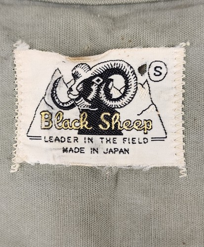 Black Sheep Vest Mens Small Green Distressed Hunting Cargo Full Zip Vintage - Picture 4 of 10