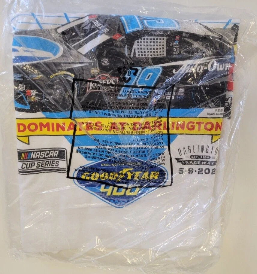 Martin Truex Jr #19 Auto Owners 2021 NASCAR Darlington Win BRAND NEW TShirt XL - Image 3 of 4