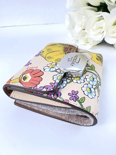 NWT Coach Eliza Small Wallet With Floral Print CR397 - Picture 3 of 13