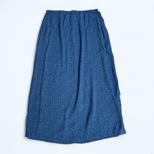 CHEROOKEE Blue Minimalistic & Elegant Tea Length Skirt Size M