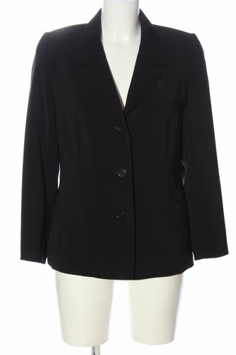 CAREN CLARK Blazer largo negro estilo «business» Mujeres Talla EU 44 | eBay