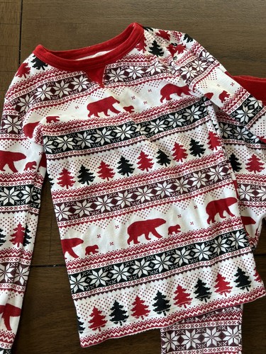 Target Wondershop Fair Isle Pajamas 2pc Christmas Winter Kids SZ 5 - Picture 3 of 5