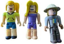 Roblox Mini Action Figures Assorted Lot Of 3 Jail Break Museum Collector Kempt