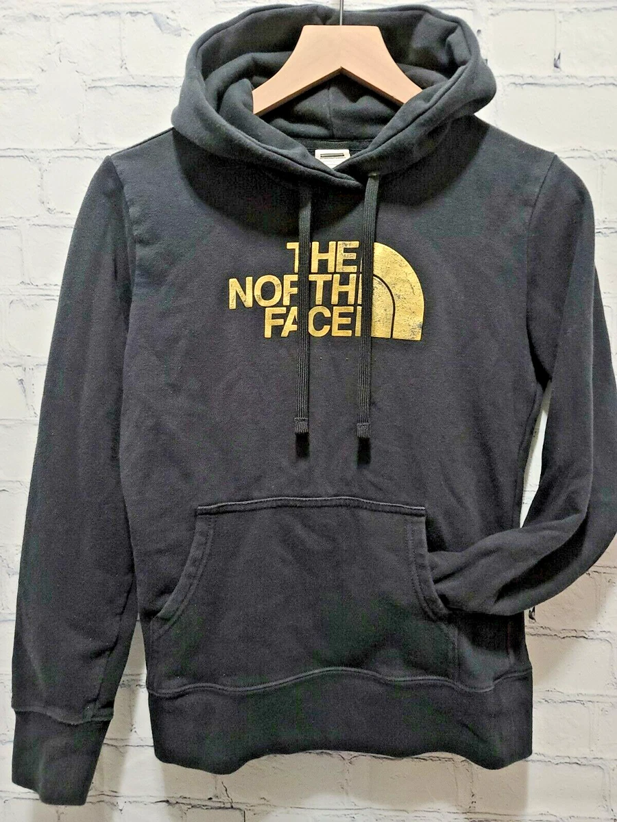 North face black and gold hoodie sale