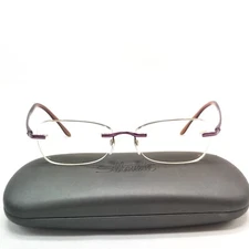 Silhouette 6611 Eyeglasses FRAMES 6052 Purple 51-17-135 Cler I646 Ladies Womens