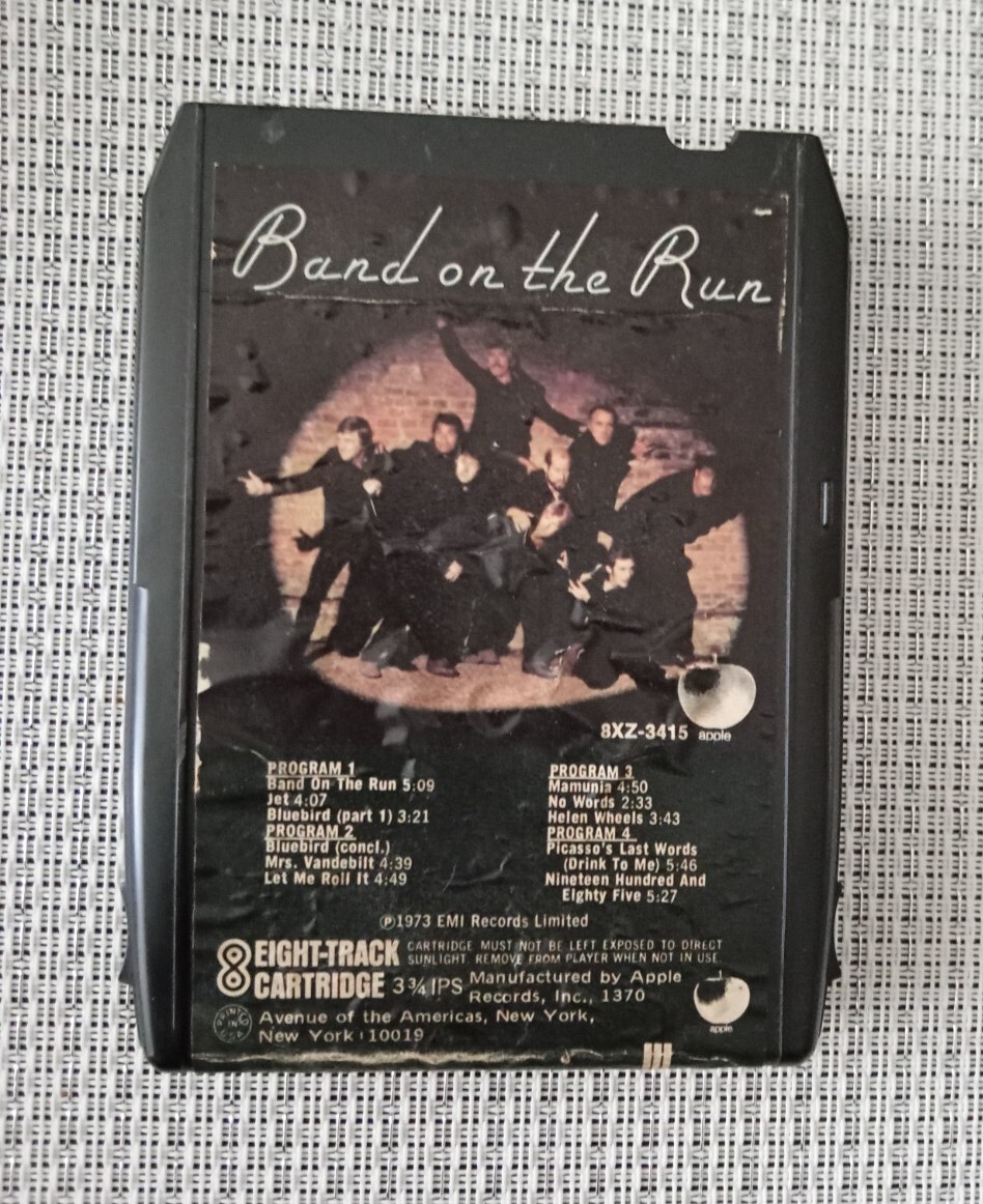 Band on The Run ( Paul McCartney & Wings 1973 8 track Tape ) 8XZ