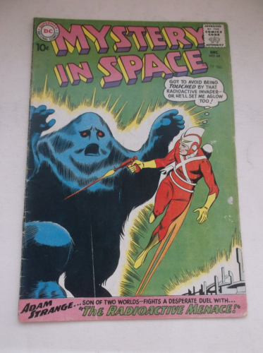 DC/NATIONAL: MYSTERY IN SPACE #64, ADAM STRANGE VS RADIOACTIVE MENANCE, 1960, VG - Picture 1 of 5