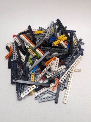 175pcs LEGO TECHNIC Studed Bricks & Liftarms Mix Bulk Lot 1x3 1x4 1x6 1x8 1x10+