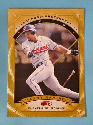 1997 Donruss Preferred Gold #38 Manny Ramirez Cleveland #38  