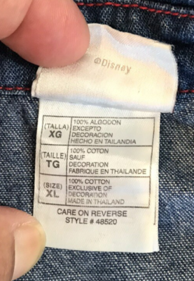 Vintage Lizzie McGuire Disney Store Embroidered Girls Denim Jacket