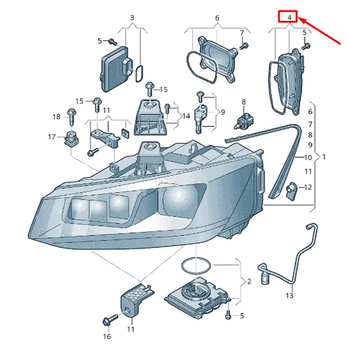 NEU AUDI Q2 GA LINKS VOLL-LED-MODUL STEUERGERÄT 81A998473 ORIGINAL - Bild 1 von 5