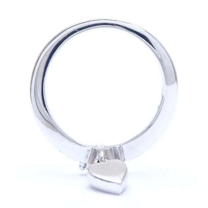 Anello A Cuore SWAROVSKI In Cristallo Misura 10.5 In Argento Placcato Gioielli - Immagine 4 di 4