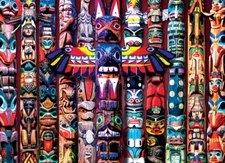 Eurographics Totem Poles 1000 Piece Jigsaw Puzzle