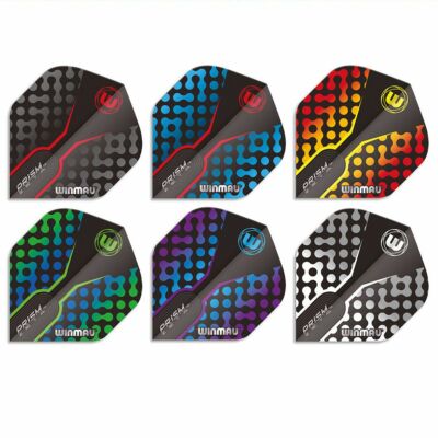     12 WINMAU Dart Flights Flys Flügel Federn Flügel Standard Prism Zeta 100 my