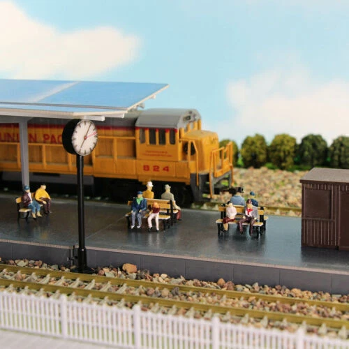 50*Alle Sitzend 1:87 Bemalte Figuren Passagier HO Scale Sitzende Menschen DE - Bild 4 von 7